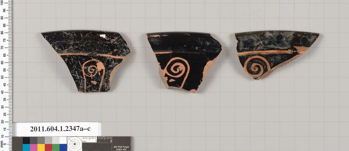Terracotta rim fragments of kylikes (drinking cups) — Unknown