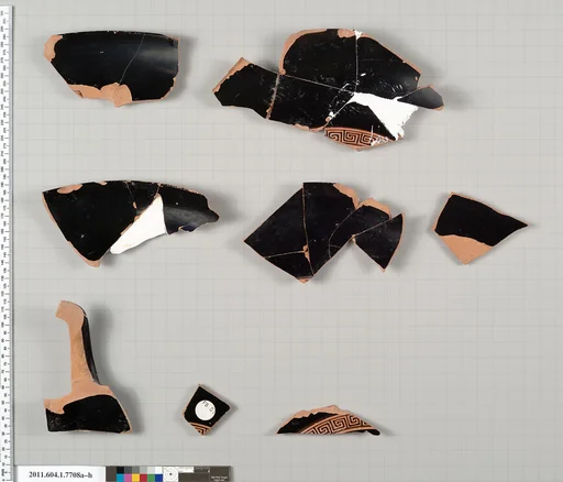 Terracotta fragments of a kylix (drinking cup)