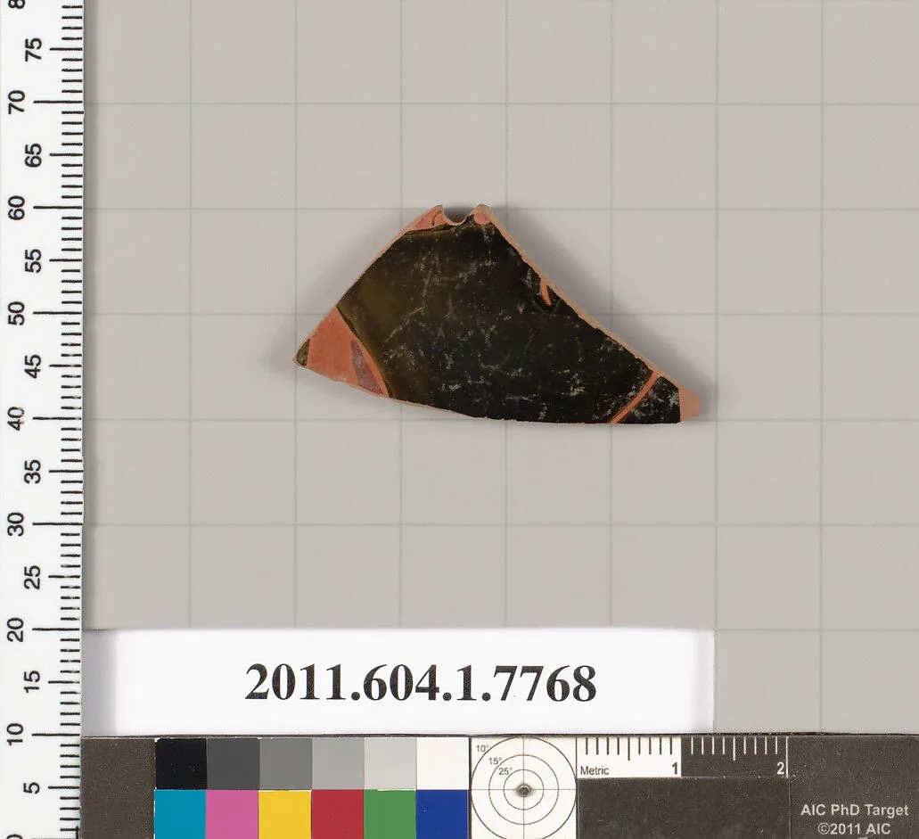 Terracotta fragment of a kylix (drinking cup) — Unknown