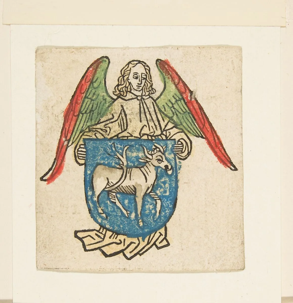 Bookplate of Hilprant Brandenburg (Schr. 2038) — Anonymous, German, 15th century