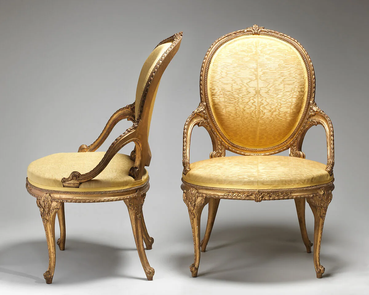 Pair of armchairs (part of a set) — Unknown