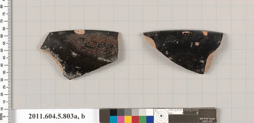 Terracotta rim fragments of kylikes (drinking cups)