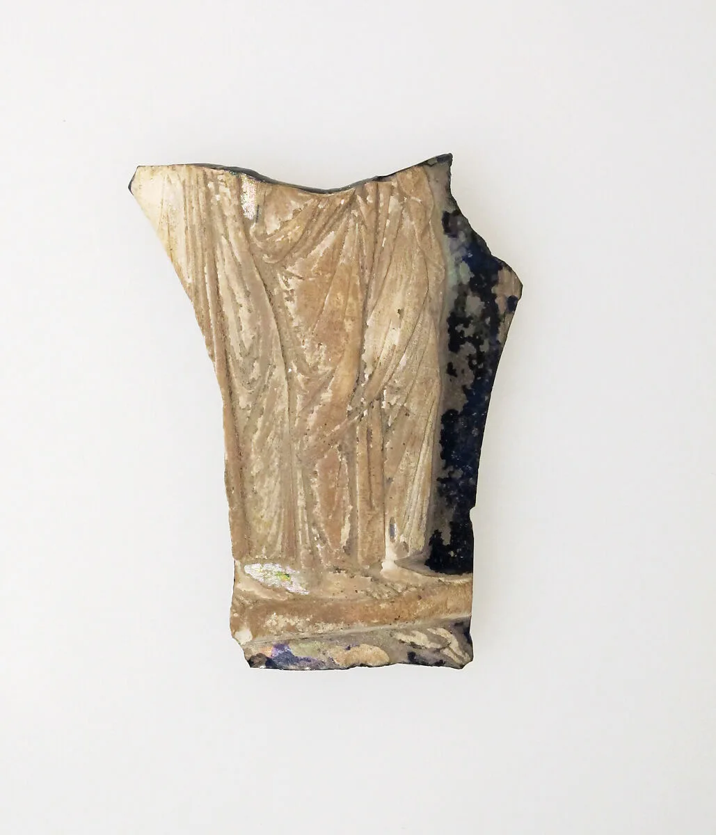 Glass cameo fragment — Unknown