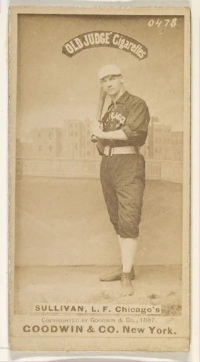 Sullivan, Left Field, Chicago, from the Old Judge series (N172) for Old Judge Cigarettes