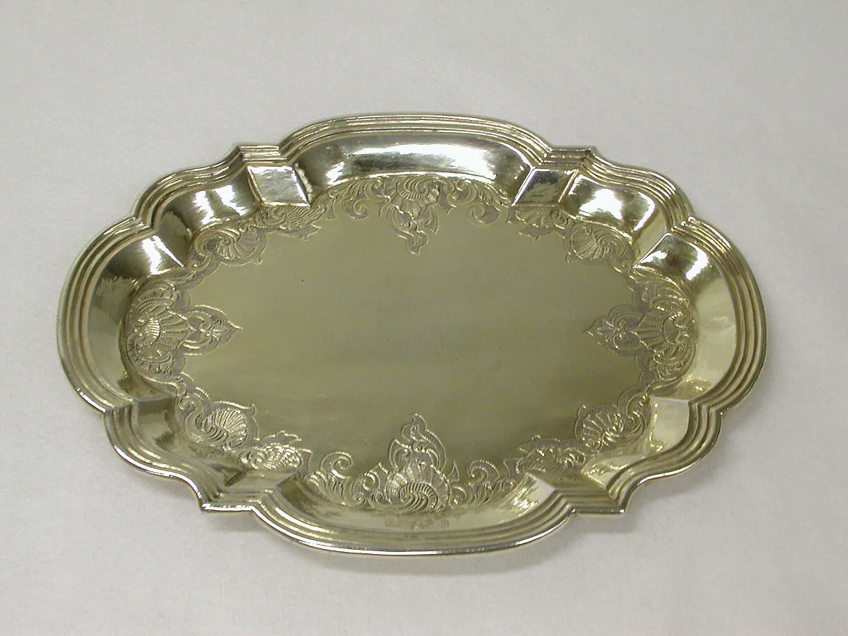 Tray (one of a pair) — Johann Conrad Lotter