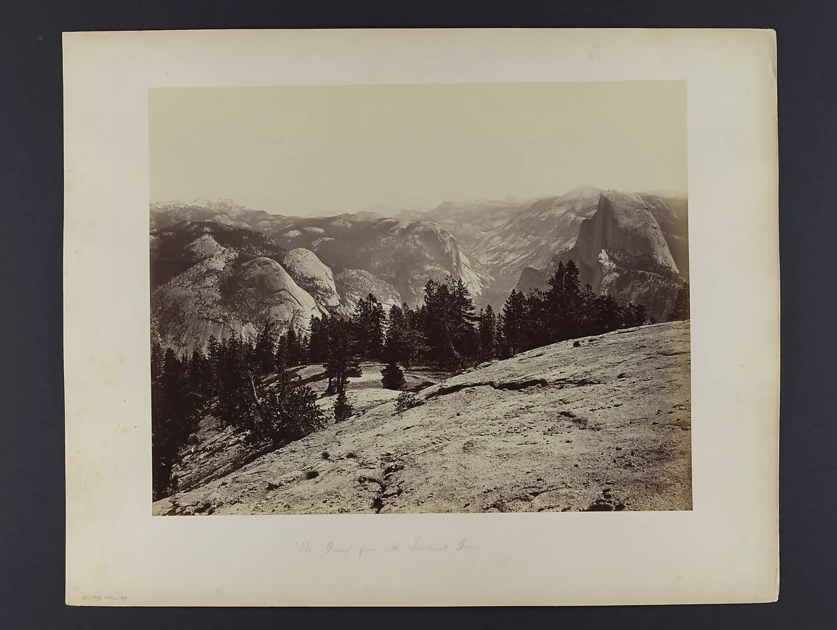 The Domes from Sentinel Dome — Carleton E. Watkins