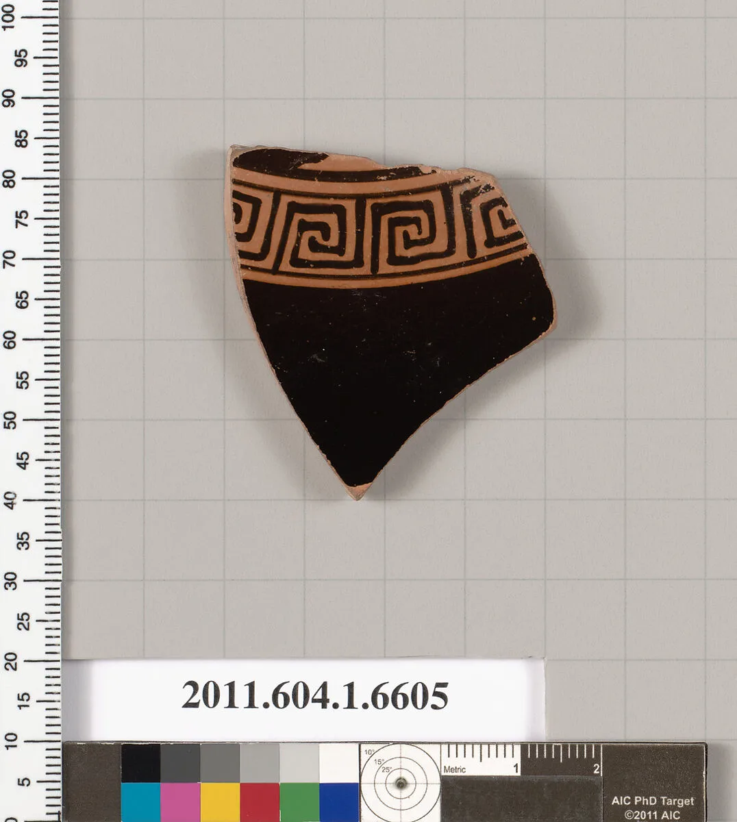 Terracotta fragment of a kylix (drinking cup) — Unknown
