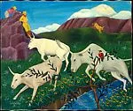 Steers at Play — Lawrence H. Lebduska