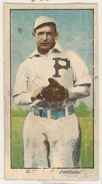 Garrett, Portland, from the "Obak Baseball Players" set (T212), issued by the American Tobacco Company to promote Obak Mouthpiece Cigarettes — American Tobacco Company