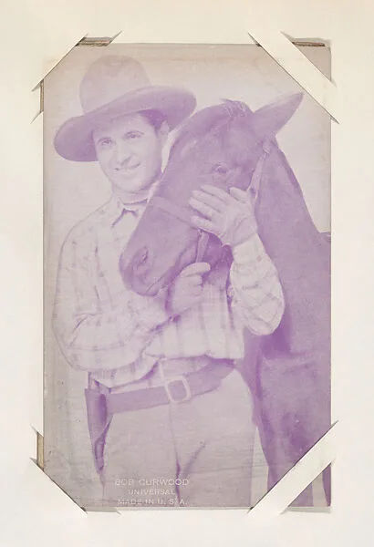 Bob Curwood from Western Stars or Scenes Exhibit Cards series (W412) — Unknown