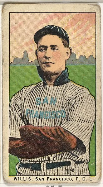 Willis, San Francisco, Pacific Coast League, from the "Obak Baseball Players" set (T212), issued by the American Tobacco Company to promote Obak Mouthpiece Cigarettes — American Tobacco Company