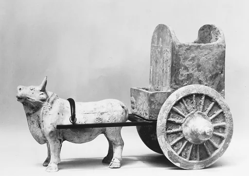 唐  陶牛車|Ox cart