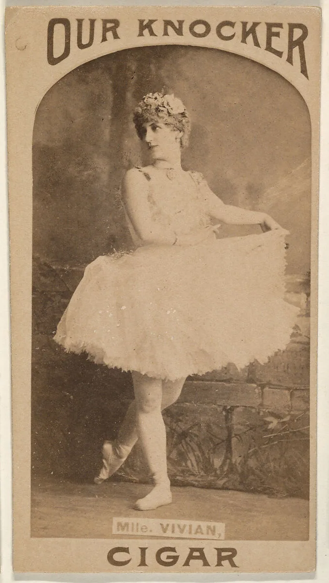 Mlle. Vivian, from the Actresses series (N665) promoting Our Knocker Cigars — Unknown