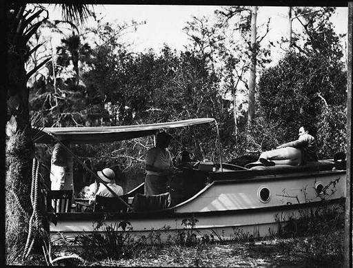 [Unidentified Group on Dayboat in Everglades, Florida]