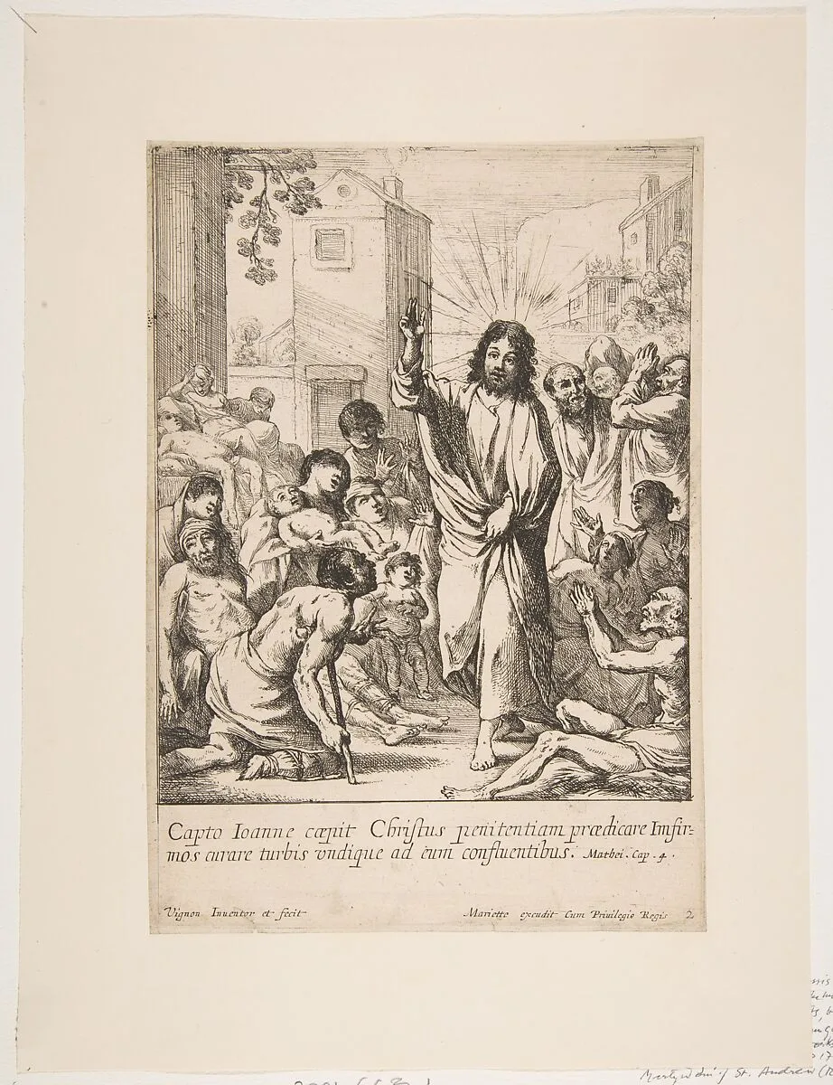 Healing the Infirm (Jésus-Christ guérit plusieurs malades en Galilée) — Pierre Mariette|Charles De Lorme|Claude Vignon