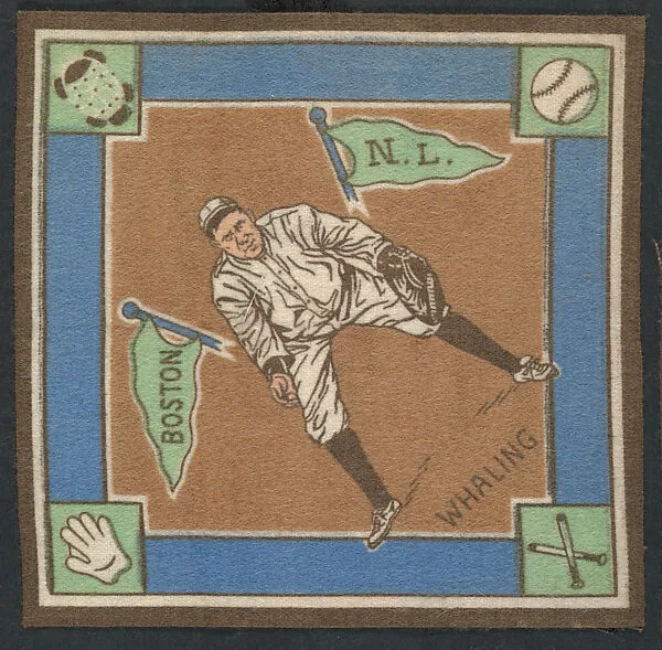 Bert Whaling, Boston, National League from Baseball Players Felt Blanket series (B18) — Unknown