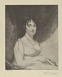 Portrait of Sally McKean, Marchese d'Yrujo, after Stuart — Peter Aitken|Gilbert Stuart