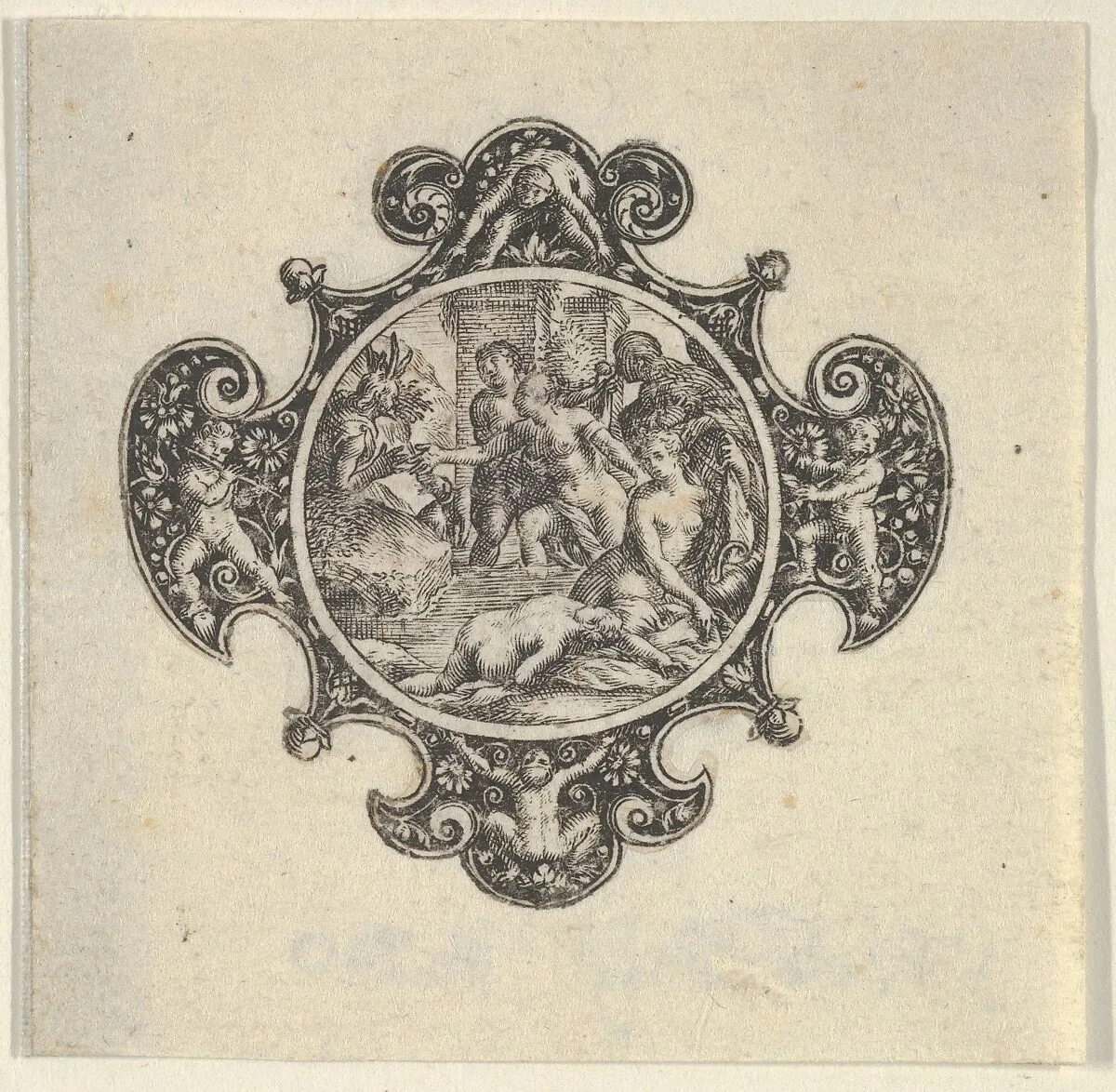 Copy of the Center of a Design for a Brooch — Johann Theodor de Bry
