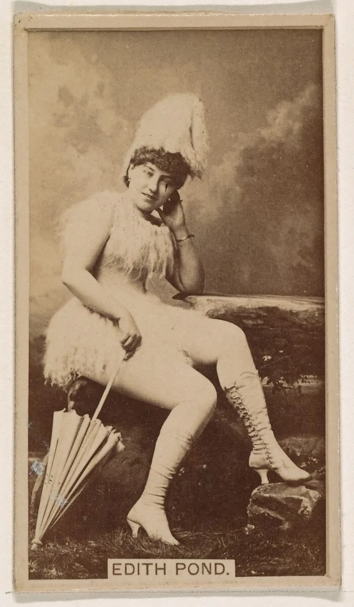 Edith Pond, from the Actresses series (N245) issued by Kinney Brothers to promote Sweet Caporal Cigarettes — Kinney Brothers Tobacco Company