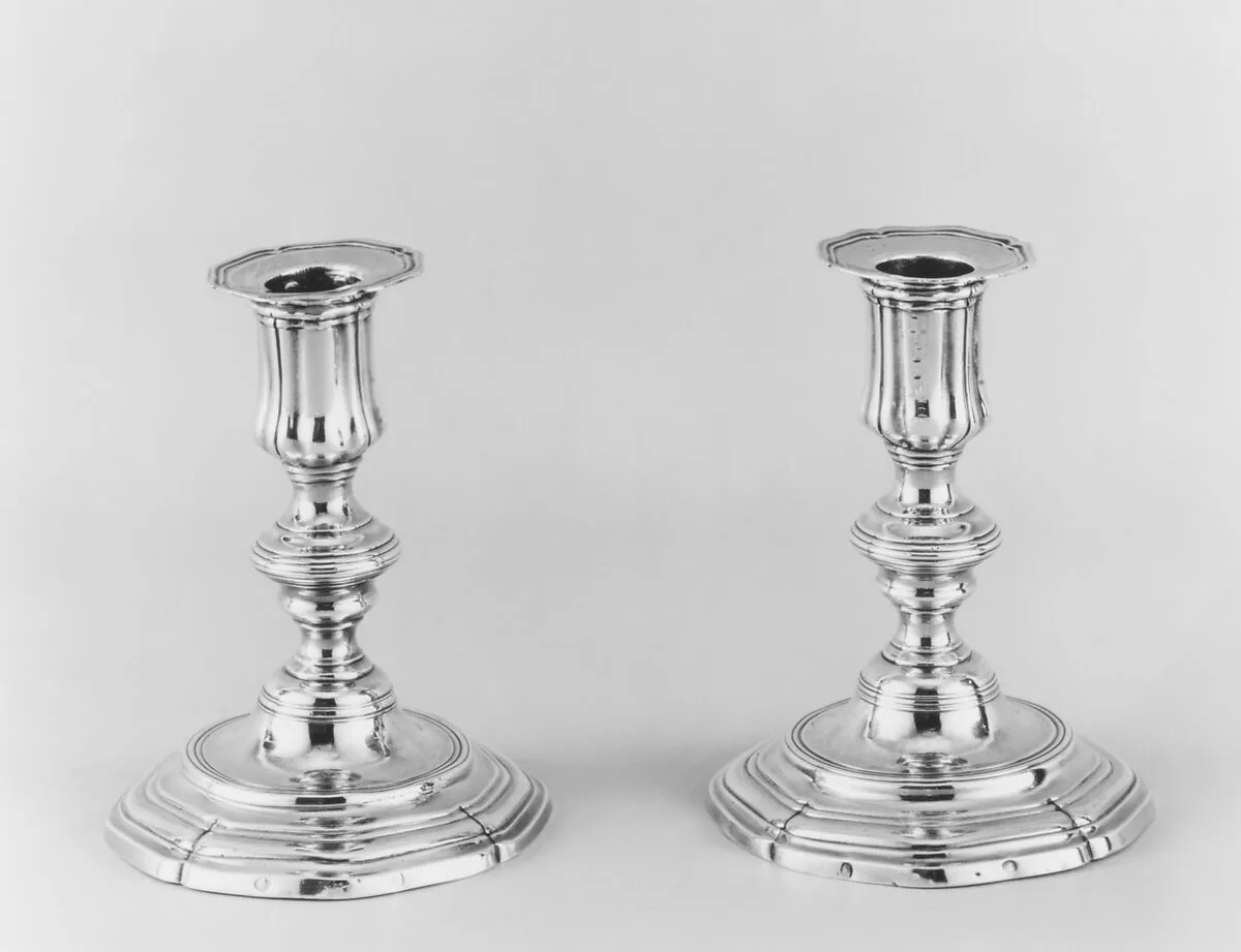 Pair of candlesticks (part of a toilet service) — Antoine Plot