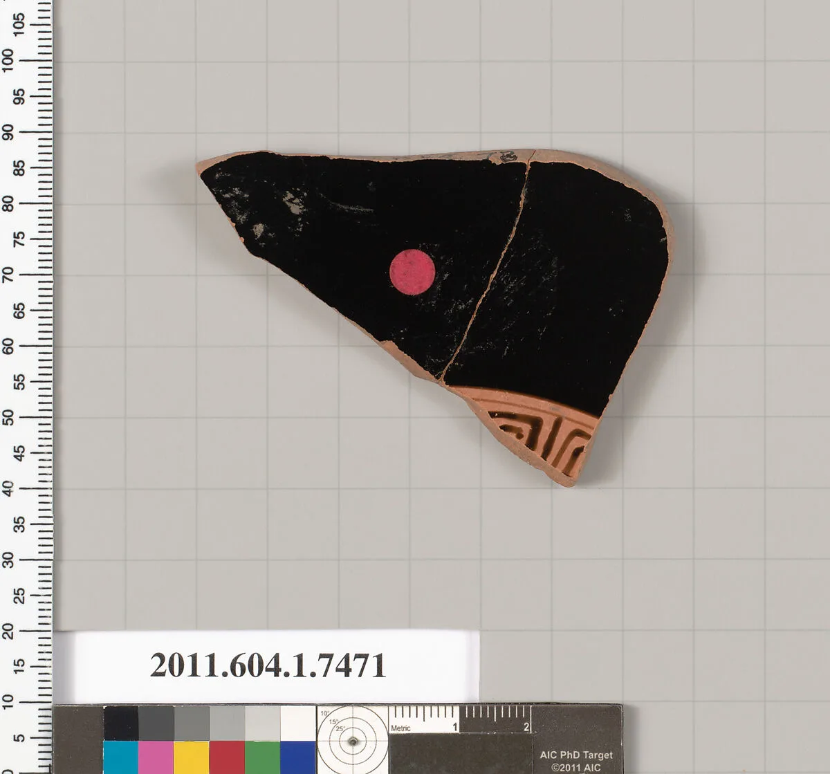 Terracotta fragment of a kylix (drinking cup) — Unknown