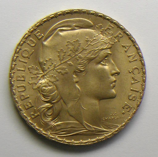 20-franc piece of the French Republic, 1907
