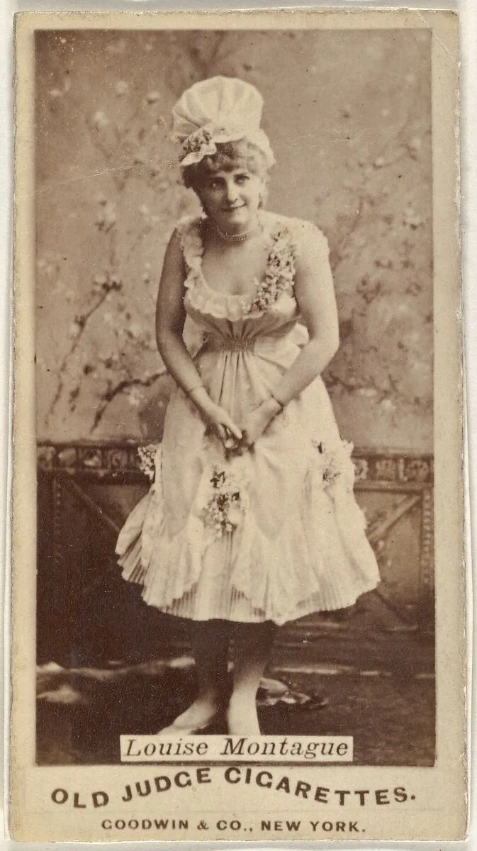 Louise Montague, from the Actors and Actresses series (N171) for Old Judge Cigarettes — Goodwin & Company