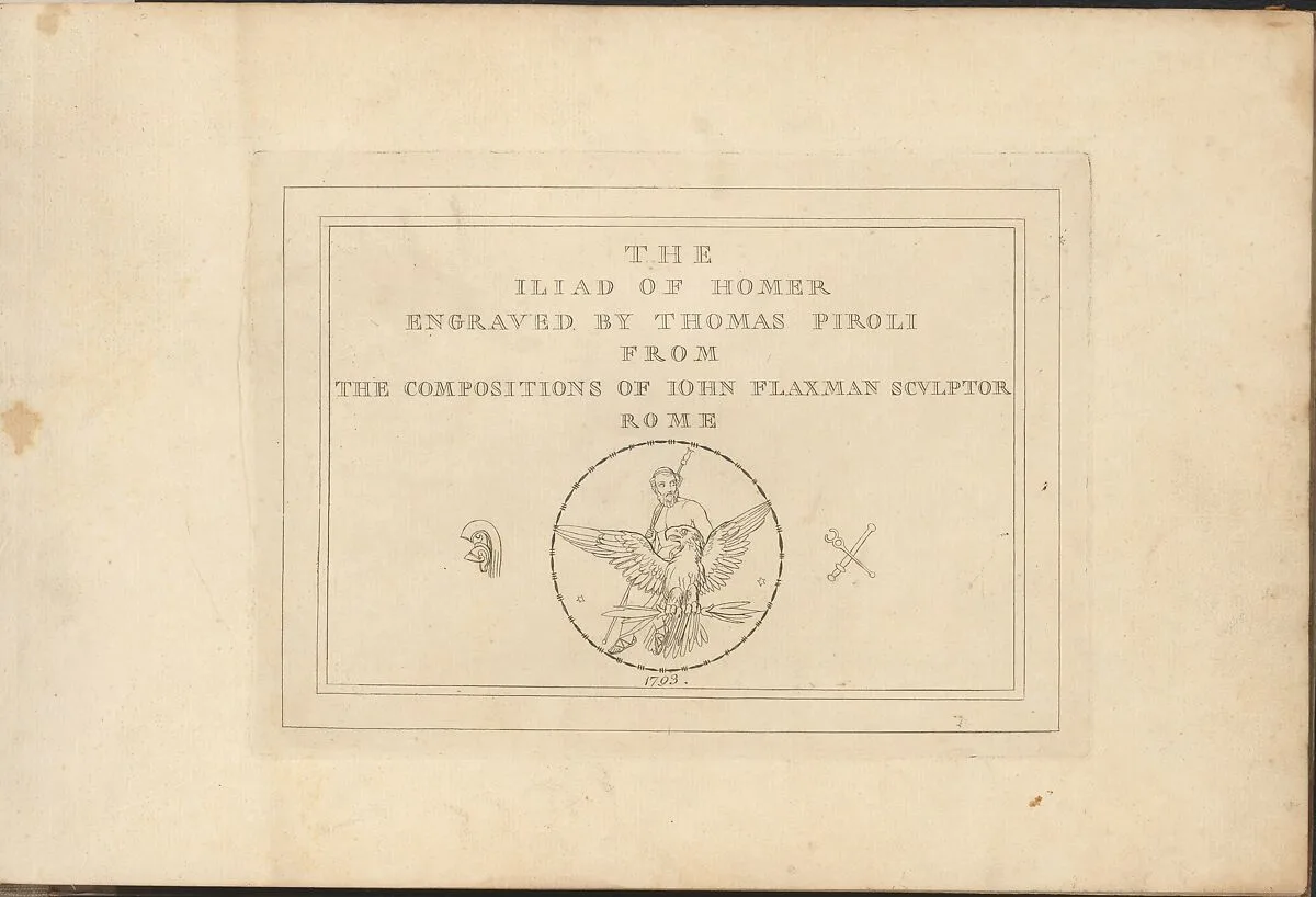 The Iliad and Odyssey of Homer, Engraved From the Compositions of John Flaxman, Sculptor, Rome — Homer|John Flaxman|Tommaso Piroli