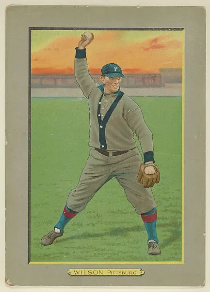 Owen Wilson, Outfielder, Pittsburg Pirates (National League), from Turkey Red Cabinets (T3) — American Tobacco Company