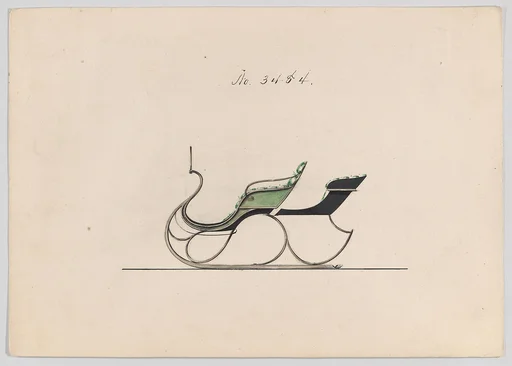 Design for Rumble Sleigh, no. 3484