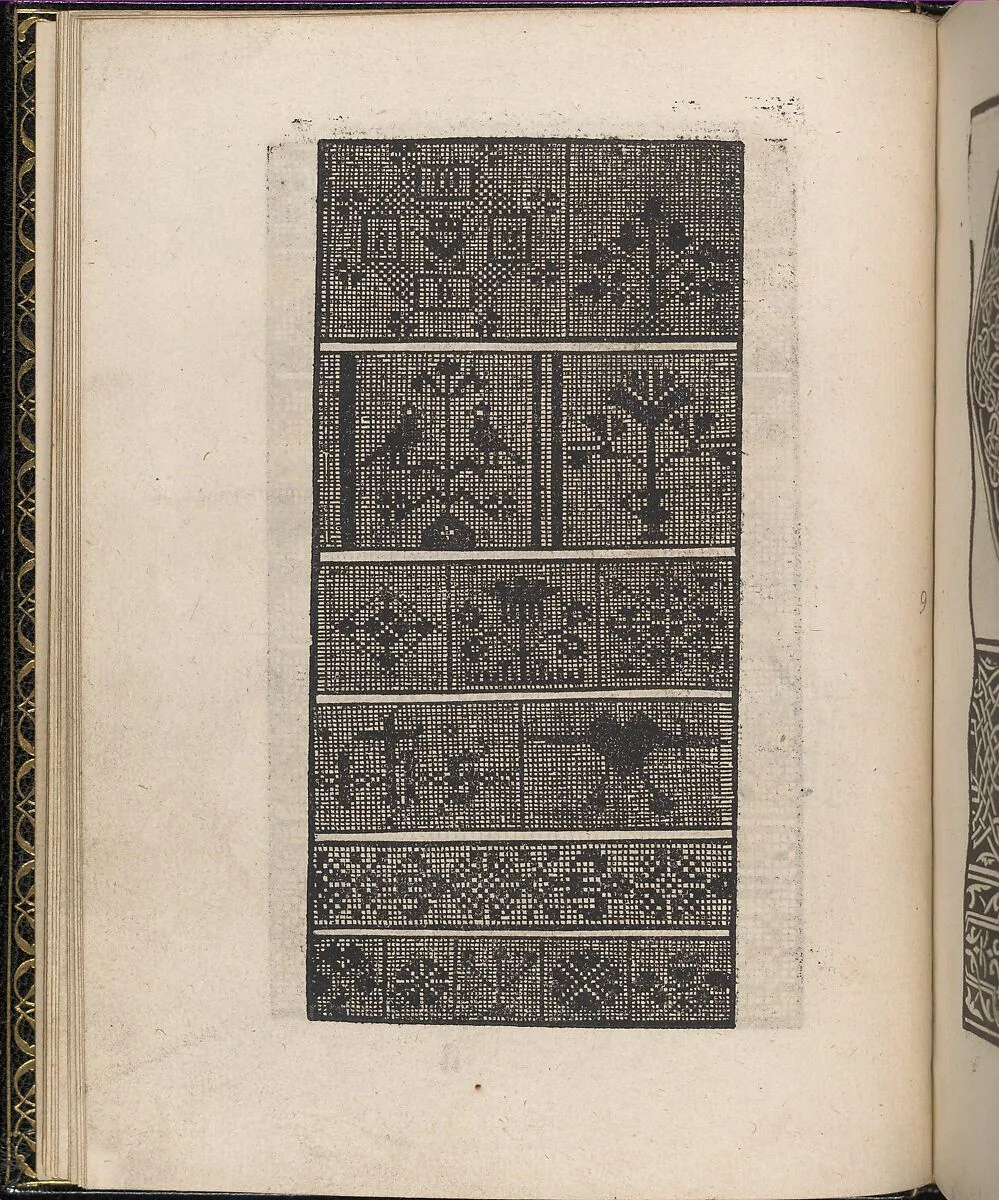 Page from Ein new kunstlich Modelbuch...(Page 9v) — Peter Quentel
