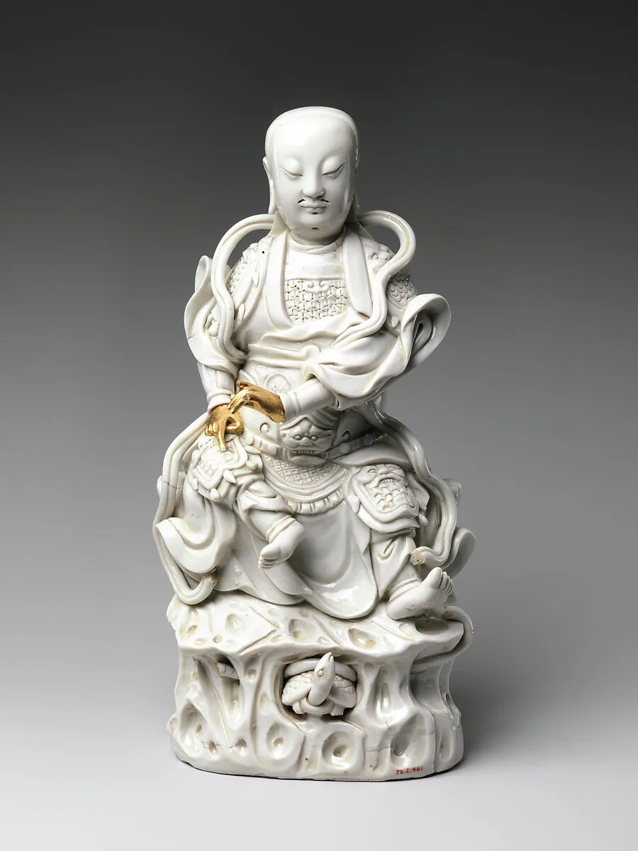 清 德化窯白瓷真武像|Daoist deity Zhenwu — Unknown