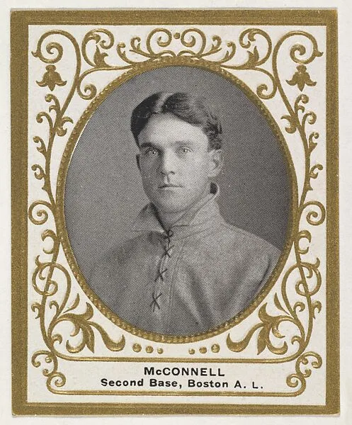 McConnell, 2nd Base, Boston, American League, from the Baseball Players (Ramlys) series (T204) issued by the Mentor Company to promote Ramly and T.T.T. Turkish Cigarettes — Carl Homer Studios, Boston|Mentor Company, Boston