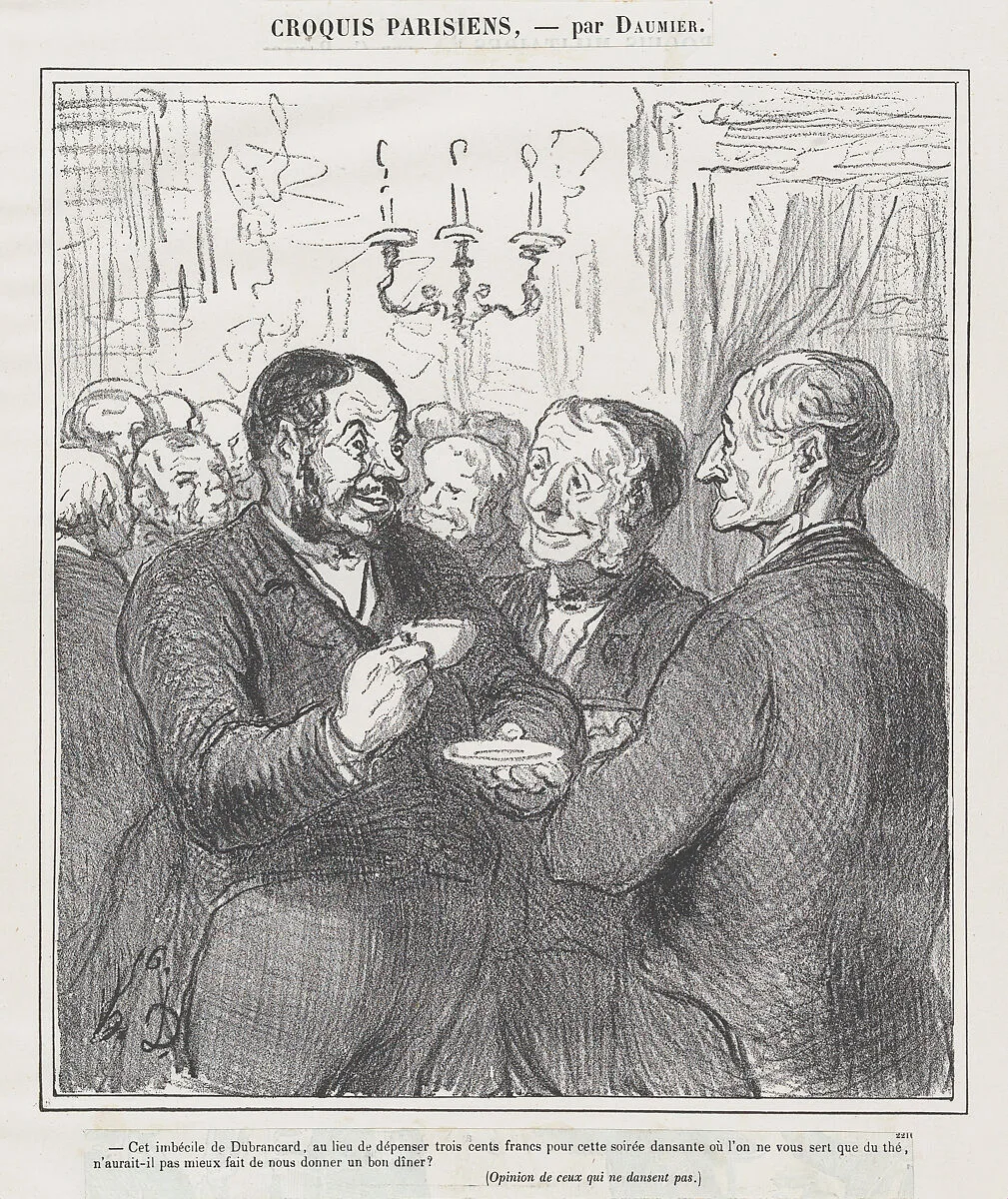 This fool Dubrancard..., from 'Parisian sketches' — Honoré Daumier
