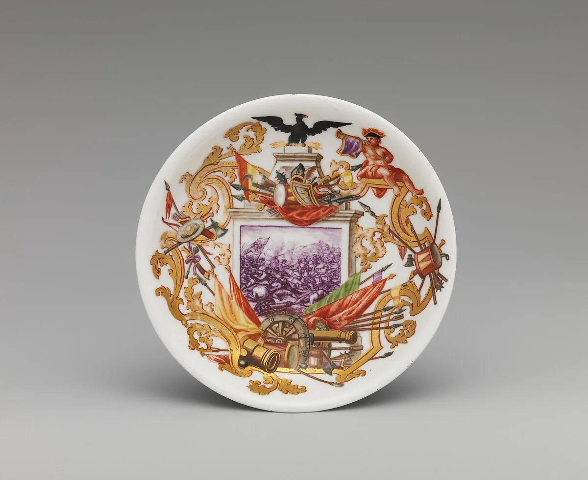 Saucer — Ignaz Bottengruber|Vienna|Claudius Innocentius Du Paquier period