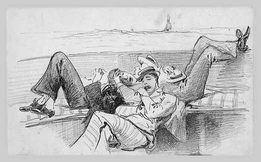 Siesta on a Boat