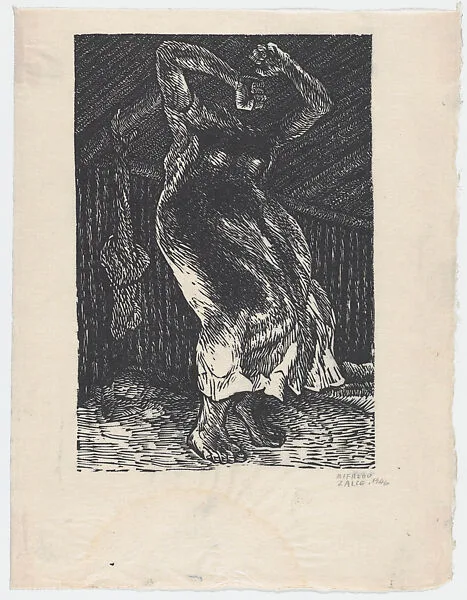 Headless woman, illustration for 'El Sombrerón' — Alfredo Zalce