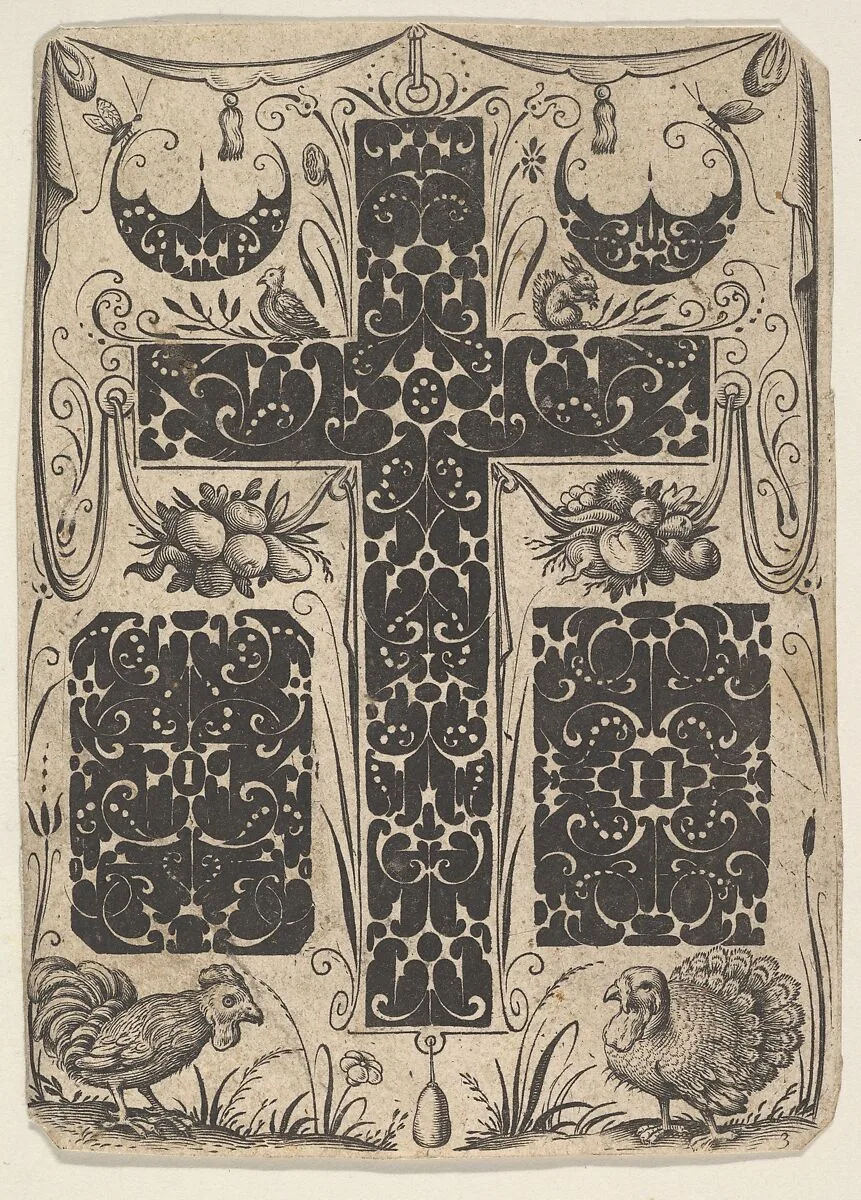 Latin Cross with Birds and Smaller Motifs — Jacques Hurtu|Pierre Firens I