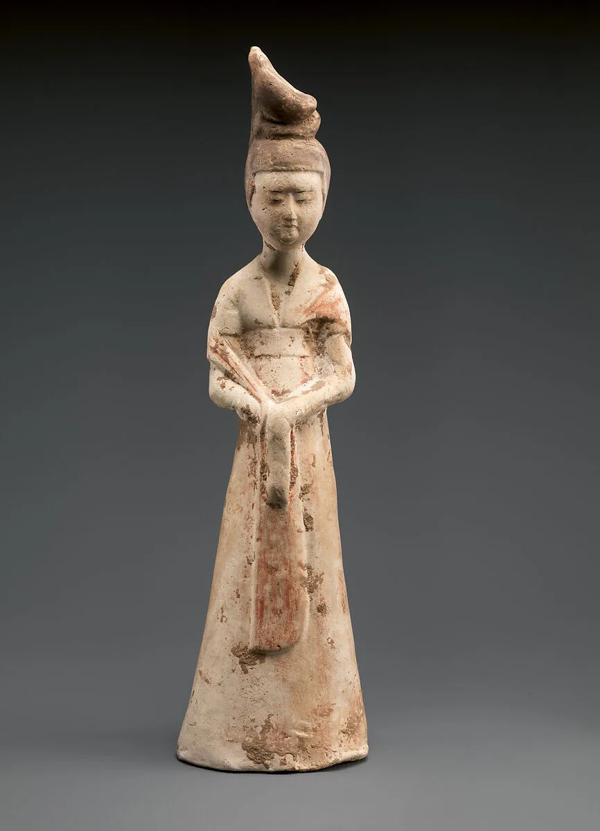 唐 彩繪陶侍女俑|Female attendant — Unknown