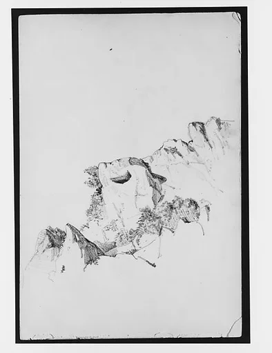 Rocky Cliff (from Switzerland 1869 Sketchbook)