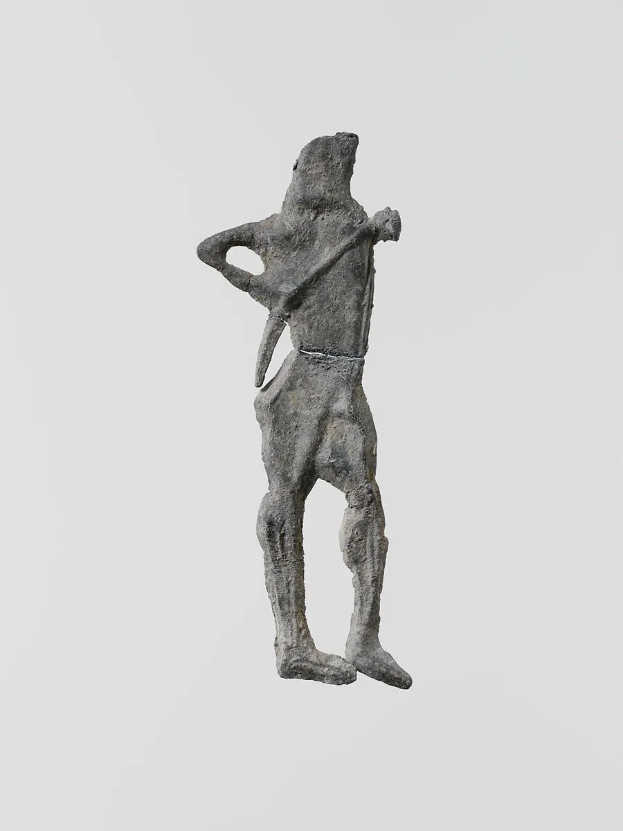 Lead figure of an archer — Unknown