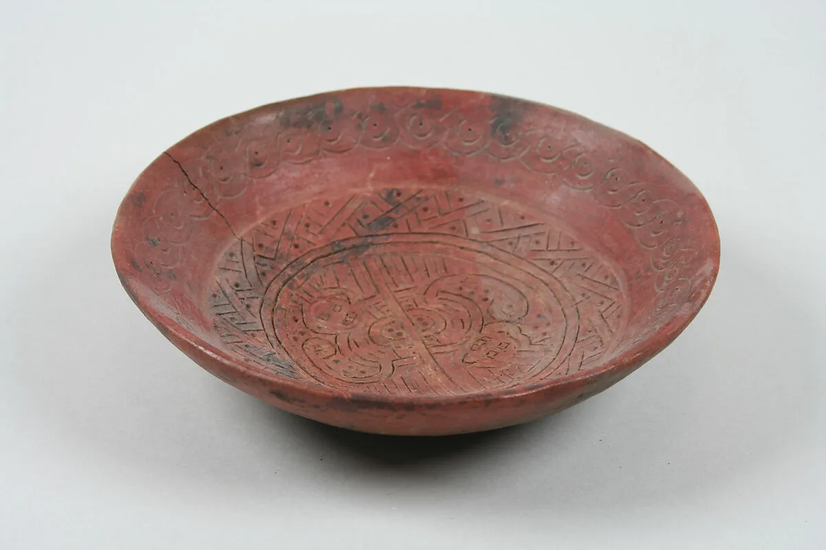 Bowl with Feline Design — Unknown