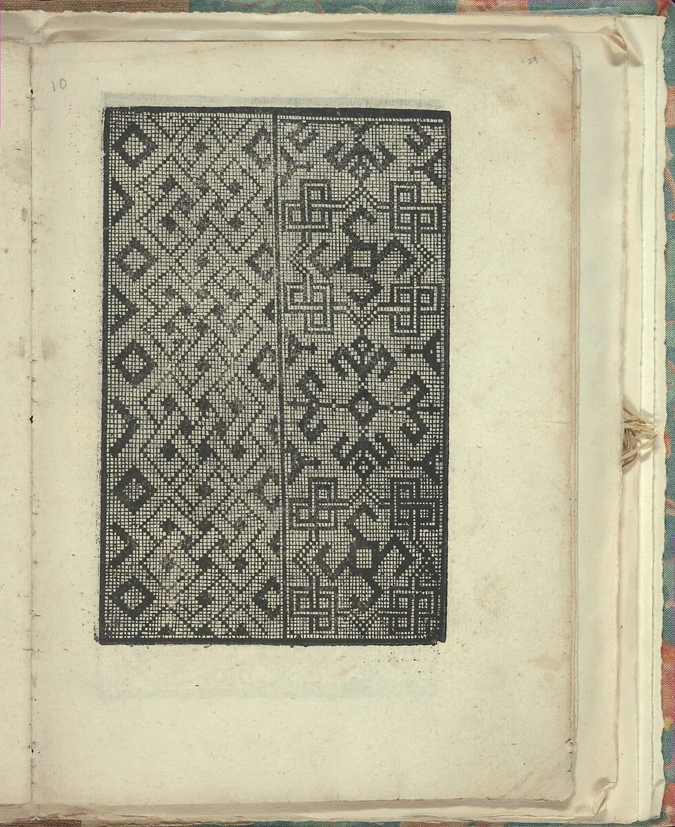 Opera Nova Universali intitulata Corona di racammi, page 29 (recto) — Giovanni Andrea Vavassore