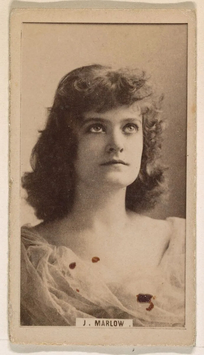 Julia Marlow, from the Actresses series (N245) issued by Kinney Brothers to promote Sweet Caporal Cigarettes — Kinney Brothers Tobacco Company