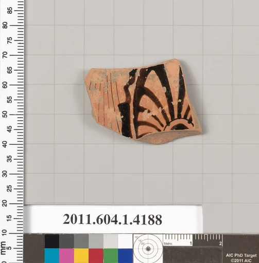 Terracotta fragment of a kylix (drinking cup)