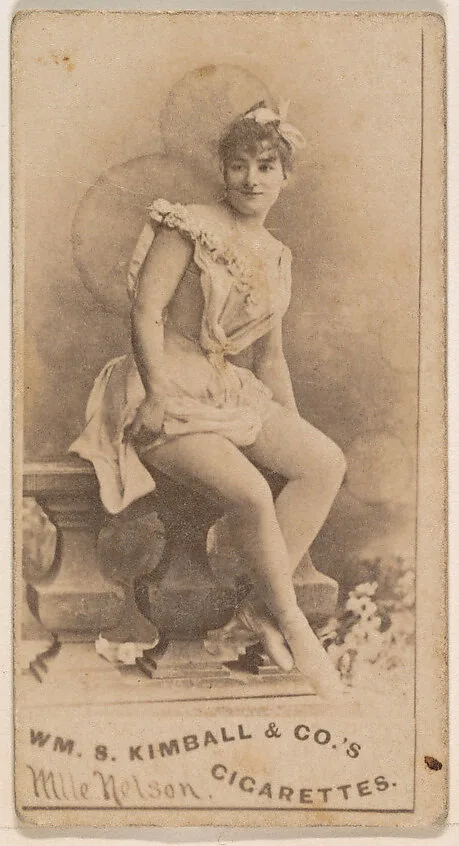 Mlle. Nelson, from the Actresses series (N203) issued by Wm. S. Kimball & Co. — William S. Kimball & Company
