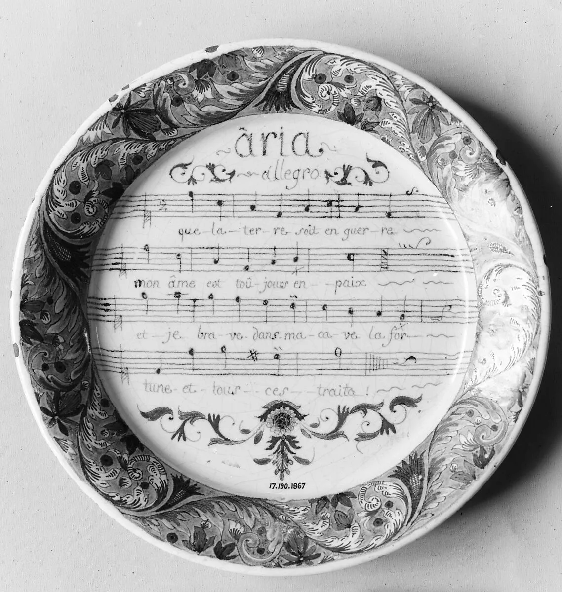 Plate — Unknown