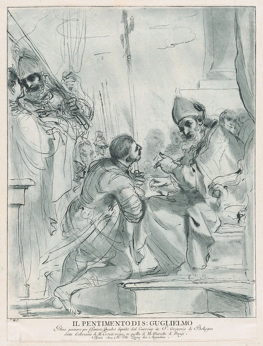 Repentance of St. William — Pierre Jean Mariette|Guercino (Giovanni Francesco Barbieri)|Vincenzio Vangelisti|John & Josiah Boydell