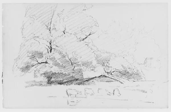 Landscape With Cows (from Sketchbook) — Thomas Moran