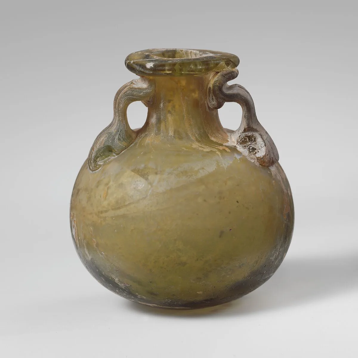 Glass aryballos (oil bottle) — Unknown